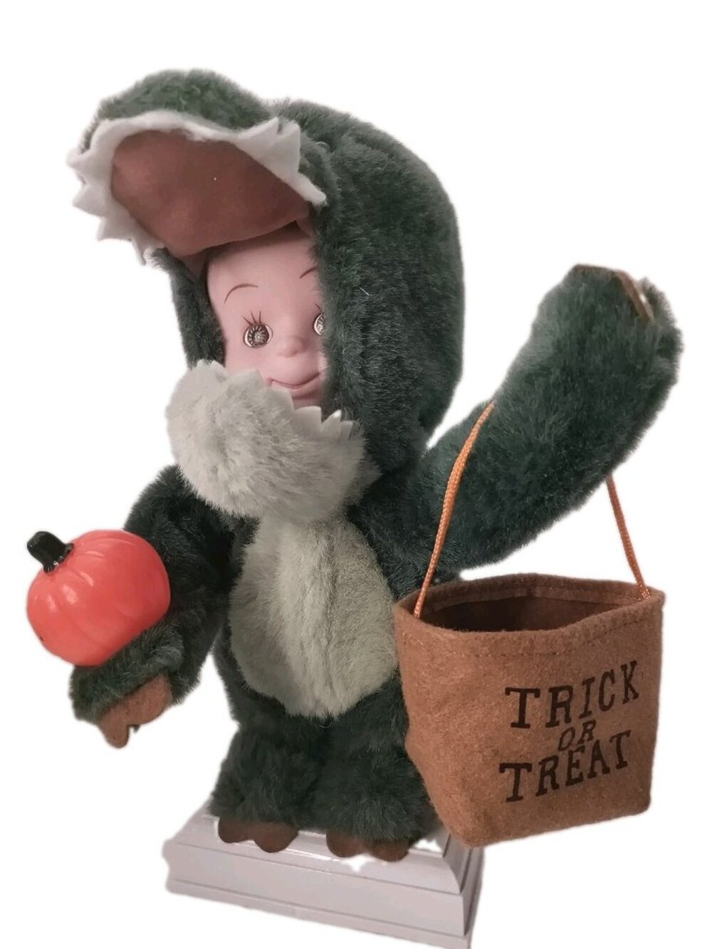 Vintage Motionettes Halloween Kids Trick or treaters Dinosaur Light Up 90s 13" - Picture 2 of 11